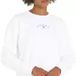 Tommy Jeans Felpa Donna senza Cappuccio