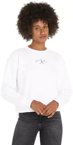 Tommy Jeans Felpa Donna senza Cappuccio