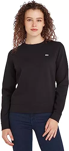 Tommy Jeans Felpa Donna TJW Regular senza Cappuccio