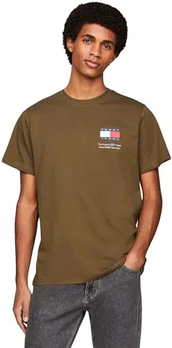 Tommy Jeans T-shirt Maniche Corte Uomo Essential Flag Tee Slim Fit