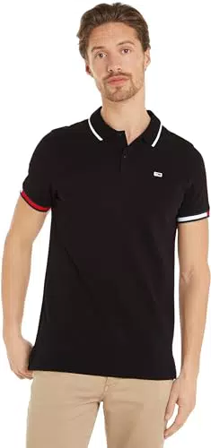 Tommy Jeans Polo Tjm Reg Flag Cuffs Maniche Corte