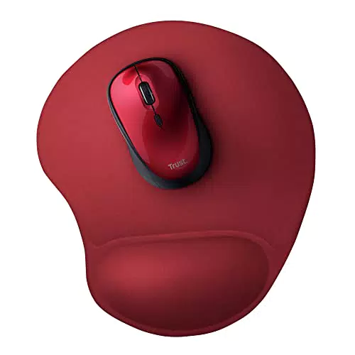 Trust BigFoot Tappetino per Mouse Ergonomico con Poggiapolsi in Gel