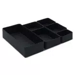 Contenitori Minimalisti in Fibra di Bambù per Cassetti e Scrivanie - Organizer Multifunzionale