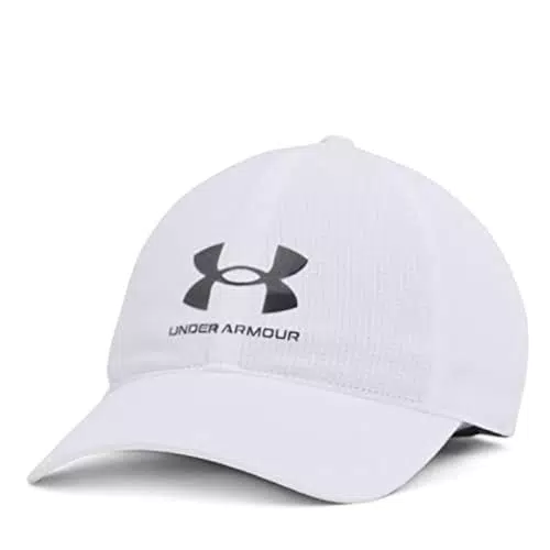 Under Armour Men's ArmourVent Adjustable Hat, Pitch Gray /Black