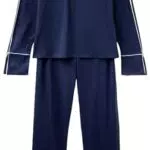 Benetton Pig Set di Pigiama, Blu Notte