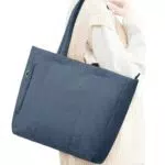 UPPACK Borsa Donna Grande Tote Bag Tracolla Impermeabile - Blu