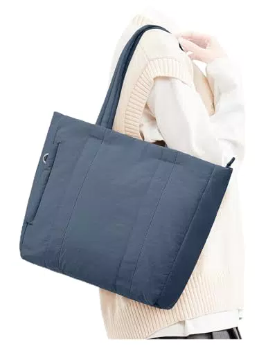 UPPACK Borsa Donna Grande Tote Bag Tracolla Impermeabile - Blu