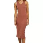 Urban Classics Abito Midi da Donna Senza Maniche a Costine Vestito