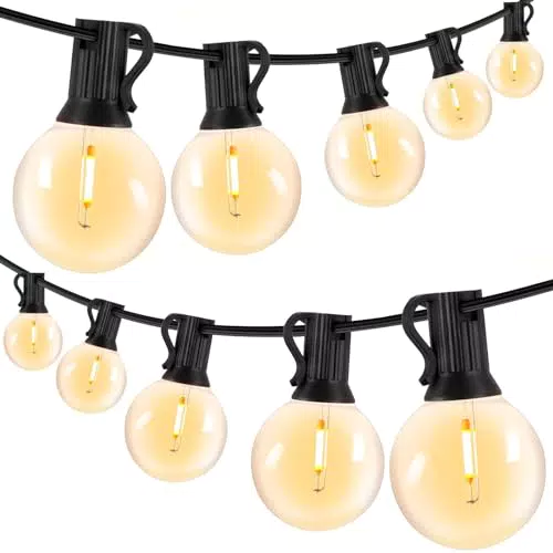 Catena Luminosa Esterno VANDABAO - Luci da Esterno G40 per Natale e Matrimonio