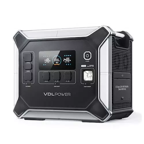 Centrale Elettrica Portatile VDL: Generatore Solare 2400 W con Batteria LiFePO4