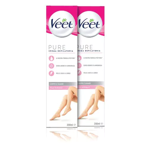 Veet Crema Depilatoria per Gambe, Corpo e Ascelle - Pelli Normali