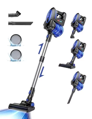VersLife S7 Aspirapolvere Senza Fili 4 in 1 con Batteria Rimovibile e 40 Minuti di Autonomia