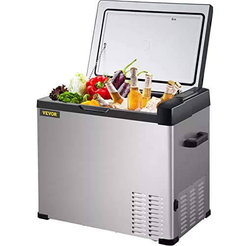 Frigorifero Elettrico Portatile VEVOR 30L per Auto e Campeggio - Mini Frigo a Compressore 60W 12V