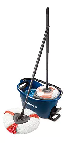 Vileda Turbo EasyWring & Clean - Set lavapavimenti con mocio e secchio
