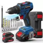 VirtuDrill Avvitatore a Batteria Brushless 20V - Trapano Avvitatore Elettrico 2 Velocità con 2 Batterie