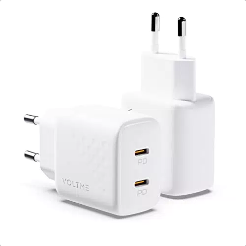 VOLTME Caricatore USB C 20W Ricarica Rapida PD3.0 per iPhone e Android