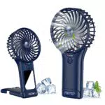 Ventilatore Portatile Ricaricabile USB a 4 Velocità con Specchio