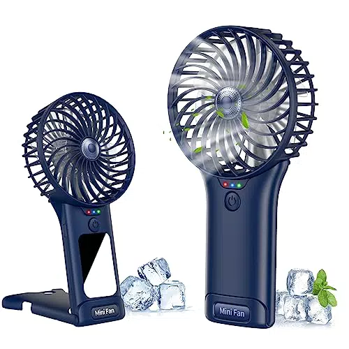 Ventilatore Portatile Ricaricabile USB a 4 Velocità con Specchio