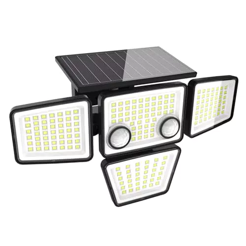 Faretto LED Solare con Sensore di Movimento e 3 Modalità - Illuminazione 270° IP65