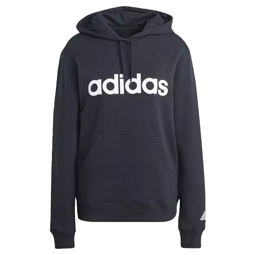 Adidas Essentials Linear Felpa con Cappuccio