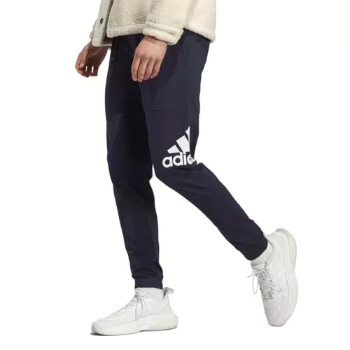 Adidas Men Essentials Pantaloni Sportivi Affusolati in Jersey