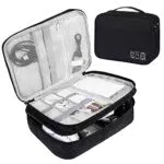 AiQInu Organizer Cavi Portatile 2 Strati Resistente all'Acqua per Viaggi