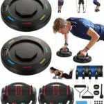 AlongSong Tavola Push-up Multifunzione con Maniglie e Fascia di Resistenza