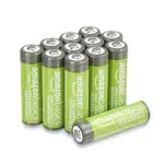 Amazon Basics - Batterie AA ricaricabili, ad alta capacità
