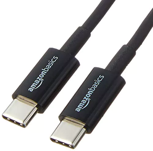 Amazon Basics Cavo USB-C a USB-C 2.0, ricarica rapida 480 Mbps, compatibile con iPhone 15 e tablet