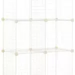 Amazon Basics Scaffalatura in Filo Modello Cubo, 37.08 x 76.96 x 113.79 cm