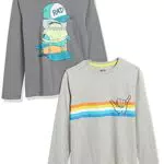Amazon Essentials Maglia a Maniche Lunghe per Bambini e Ragazzi