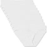 Amazon Essentials Slip Bikini in Cotone Donna, Pacco da 10