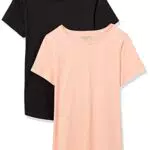 Amazon Essentials T-Shirt Girocollo Maniche Corte 100% Cotone Donna