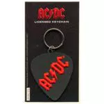Ambrosiana Portachiavi in Gomma AC/DC Plectrum Carded