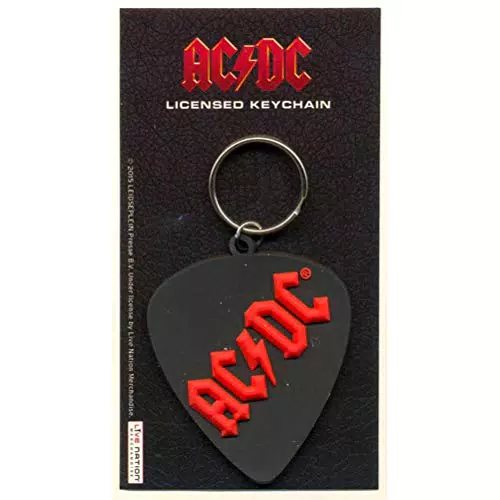 Ambrosiana Portachiavi in Gomma AC/DC Plectrum Carded