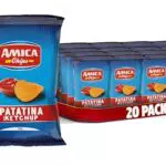 AMICA Chips Gusto Ketchup - Snack Senza Glutine con Olio di Semi di Girasole