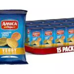AMICA Chips Vegane - Mix di Patatine con Pomodori e Spinaci