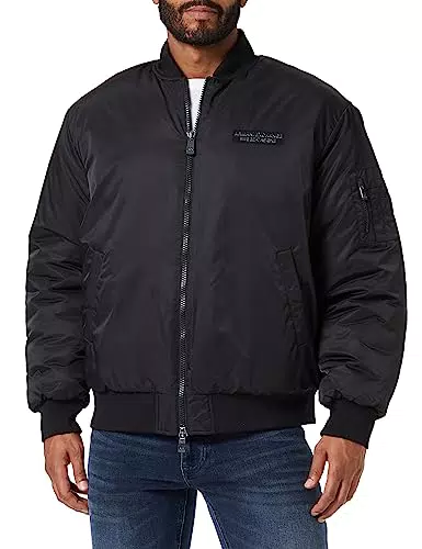 Armani Exchange Bomber in Nylon We Beat As One - Giacca Shell