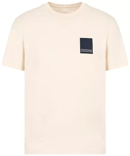 Armani Exchange T-Shirt con Logo Milano, Edizione Limitata, Vestibilità Regolare