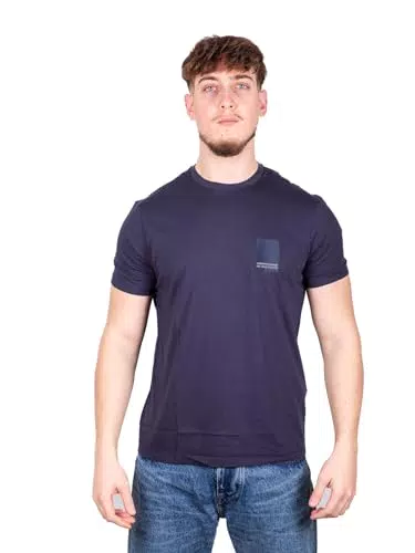 Armani Exchange Toppa con Logo Milano, Edizione Limitata T-Shirt