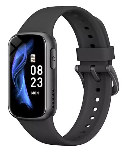 Asmoda Smartband 1.47" Smartwatch con Contapassi, Cardiofrequenzimetro e SpO2