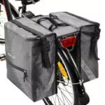 Auniq Borsa Posteriore Impermeabile per Bicicletta con Striscia Riflettente