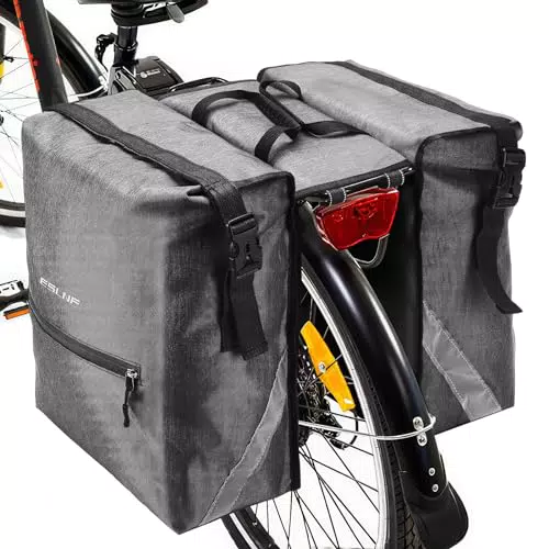 Auniq Borsa Posteriore Impermeabile per Bicicletta con Striscia Riflettente
