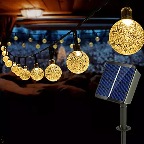 Auting Catena Luminosa Solare per Esterno, 8 Modalità di Illuminazione