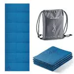Avoalre Tappetino Yoga Antiscivolo Pieghevole, Tappetino Yoga Antiscivolo in PVC Spesso 5 mm Facile da Piegare per Fitness Yoga Esercizio Pilates Sport