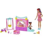 Barbie Skipper Babysitter Playset Casetta Gonfiabile con Accessori per Bambini 3+