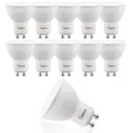 BHMAOYN Lampadina LED GU10 8W, Equivalente 60W, Senza Sfarfallio, 6000K