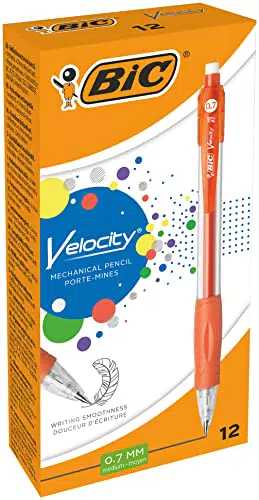 BIC Portamine Retrattile Velocity 0.7mm con Grip Ergonomico