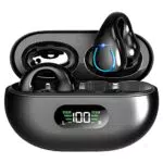 Cuffie Bluetooth 5.3 Open Ear con Display LED e Microfono HD, Impermeabili IP7