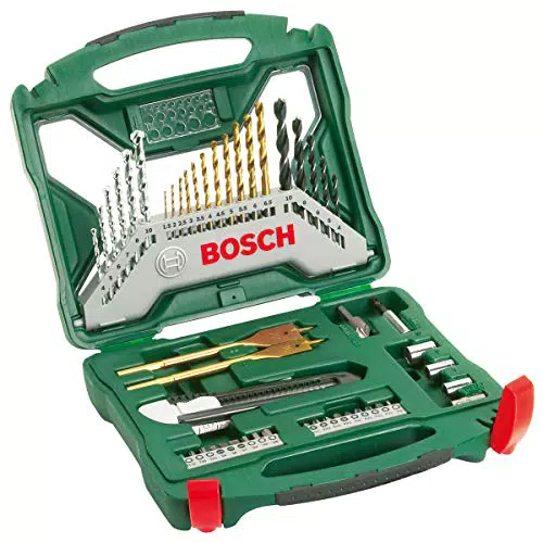 Bosch Set punte e bit avvitamento in titanio X-Line per legno, pietra e metallo